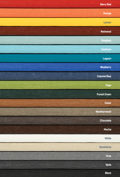 polywood furniture colors