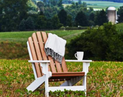 Durable, low-maintenance recycled poly lumber outdoor furniture by Breezesta